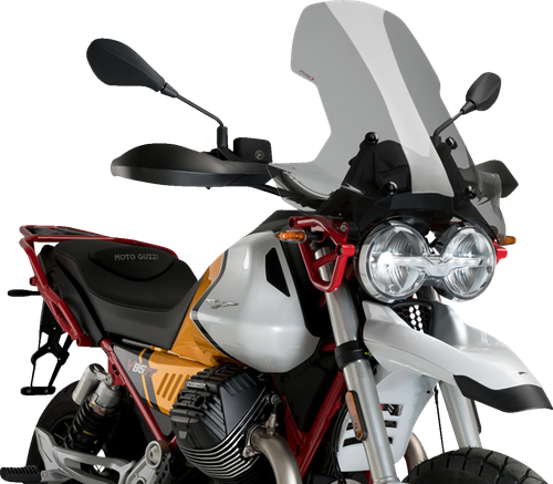 PUIG HI-TECH PARTS - 21176H - Touring Windscreen - 22-7/8” - Smoke - Moto Guzzi