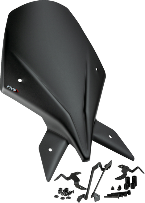 PUIG HI-TECH PARTS - 21907J - New Generation Windscreen - Black - 1390 Super Duke