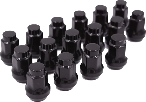 RACELINE WHEELS - RLUG-BX13B - Lug Nuts - Conical - 3/8-24 - Black - 16 Pack