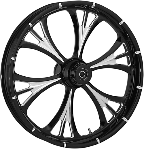 RC COMPONENTS - 21350903114102E - Wheel - Majestic Eclipse - Front - Dual Disc/without ABS - Black Eclipse - 21x3.5 - '14-'23 FLT