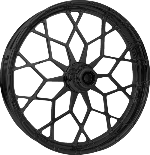 RC COMPONENTS - 213HD031NON135B - Wheel - Phenom - Front - Dual Disc/without ABS - Black - 21x3.5 - FLH