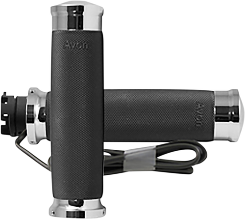 AVON GRIPS - IN-S-CC-85-C-H - Heated Grips - Custom Contour - Indian - Chrome