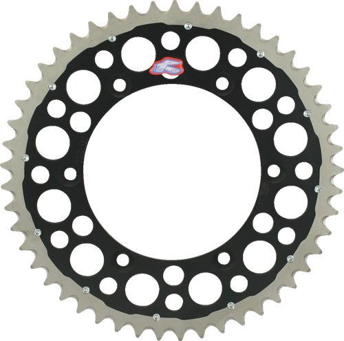 RENTHAL - 1230-520-50GPBK - Twinring Rear Sprocket - 50 Tooth - Black - Kawasaki/Suzuki
