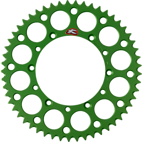 RENTHAL - 112U-520-53GEGN - Rear Sprocket - Aluminum - 53 Tooth - Green - Kawasaki