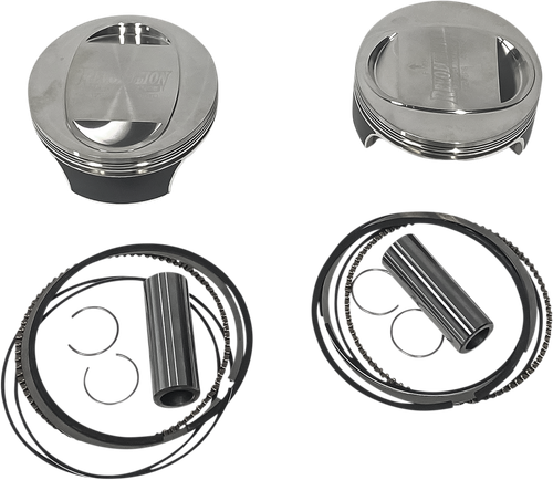 REVOLUTION PERFORMANCE, LLC - RP301-119WD - Piston Kit - Domed - For 117” Monster Big Bore Cylinder Kit - Twin Cam
