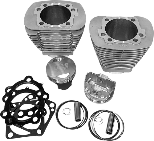 REVOLUTION PERFORMANCE, LLC - RP201-209W - Cylinder Kit - Monster Big Bore - 100” - Natural - Evolution Big Twin '84-'99