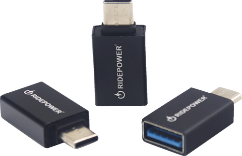RIDEPOWER - RPUSBCMUSBFADPT - Power Adapter - Female USB to Male USB-C