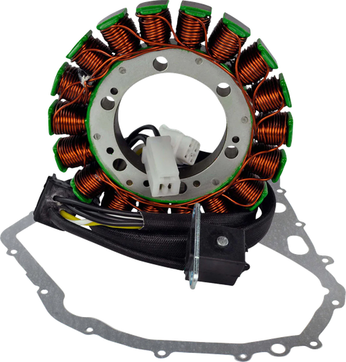RM STATOR - RM01015G - Stator with Crankcase Cover Gasket - Arctic Cat/Suzuki