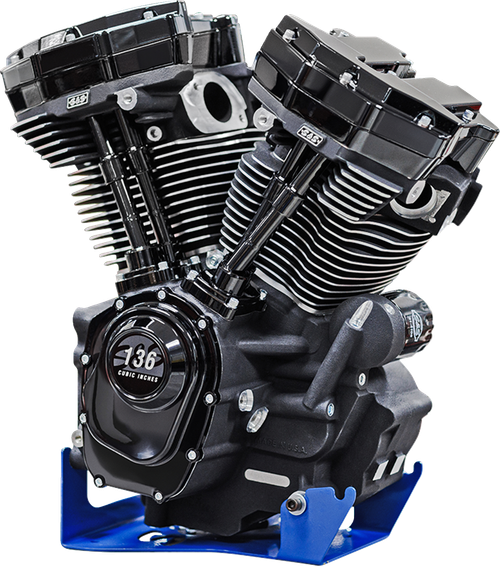 S&S CYCLE - 310-1289 - MK136 Black Edition Engine - 550G Gear Drive - Oil Cooled - Race Only - M8 Touring