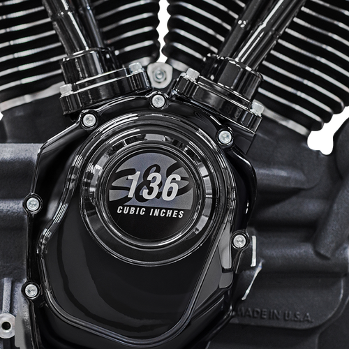 S&S CYCLE - 310-1289 - MK136 Black Edition Engine - 550G Gear Drive - Oil Cooled - Race Only - M8 Touring