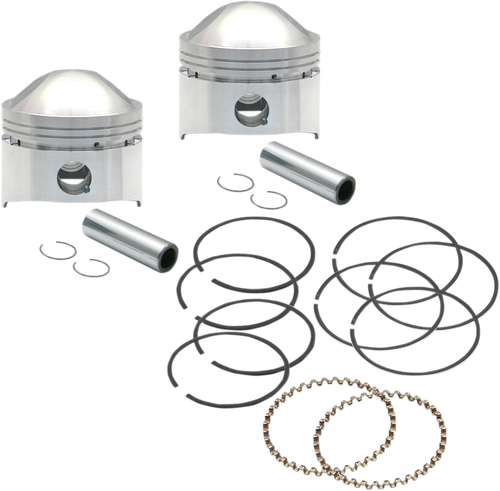 S&S CYCLE - 106-5521 - Piston Kit - High Compression - 80” Stock Motor - +.020