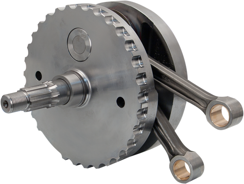 S&S CYCLE - 320-0396 - Flywheel Assembly - 4.00” - with Sprocket Bearing Race - 88”/95”/100” Twin Cam ”B” '03-'06