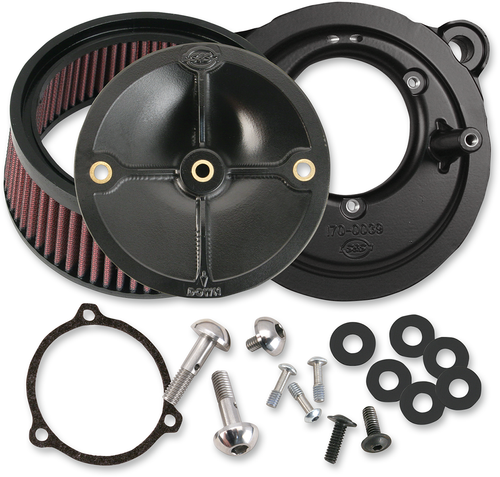 S&S CYCLE - 170-0164 - Super Stock Stealth Air Cleaner Kit - Black