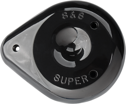 S&S CYCLE - 170-0384A - Teardrop Air Cleaner Cover - Gloss Black