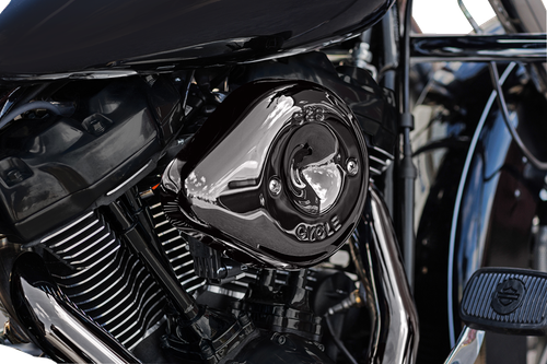 S&S CYCLE - 170-0779 - Stealth Teardrop Air Cleaner Cover - M8 - Lava Chrome