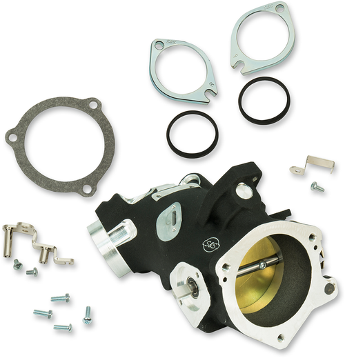 S&S CYCLE - 170-0340 - Throttle Hog Cable Operated Throttle Body Kit - Black - 58 mm - 117” Engine