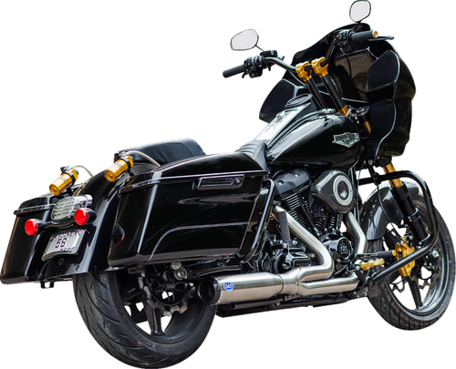 S&S CYCLE - 550-1108 - 2-into-1 Qualifier Exhaust System - 50-State - Silver