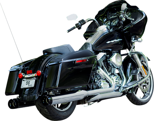 S&S CYCLE - 550-0619 - 4-1/2” MK45 Performance Mufflers - Chrome with Black Thruster