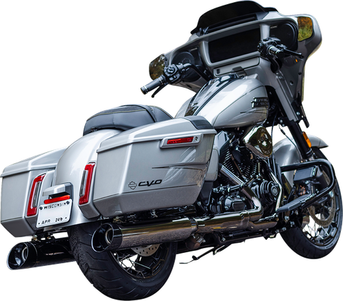 S&S CYCLE - 550-1113 - 4-1/2” MK45 Performance Slip-On Mufflers - Lava Chrome - 50-State