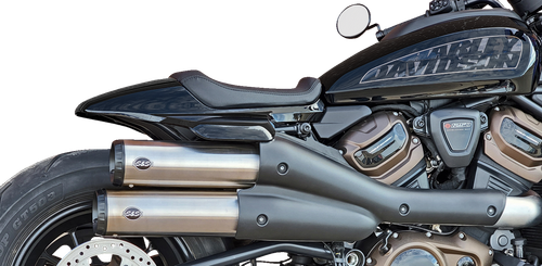 S&S CYCLE - 550-1111 - 4” Grand National Slip-On Mufflers - Stainless Steel - Sportster S