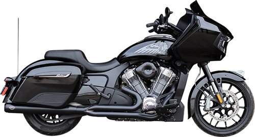 S&S CYCLE - 550-1133 - 2-into-1 Qualifier Exhaust System - Guardian Black - 49 State - Indian with PowerPlus