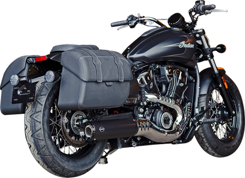 S&S CYCLE - 550-1121 - Grand National Slip-On Mufflers - Black - 50-State