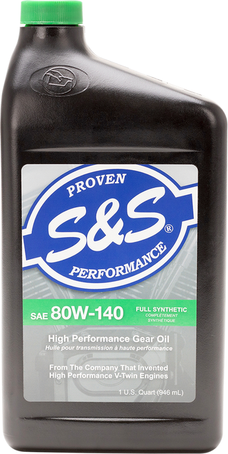 S&S CYCLE - 153756 - Synthetic Gear Oil - 80W-140 - 1 U.S. quart