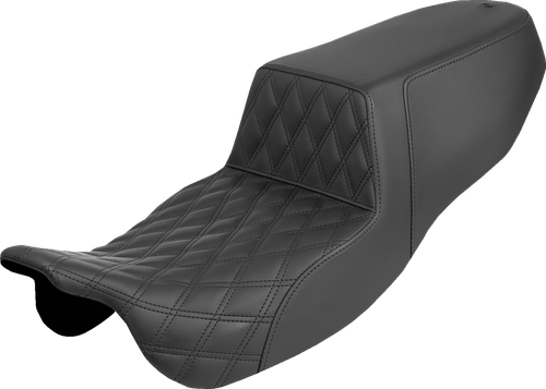 SADDLEMEN - 815-07-172 - Step-Up Seat - Front Lattice Stitch - FLRT/FLTRT '15-'25