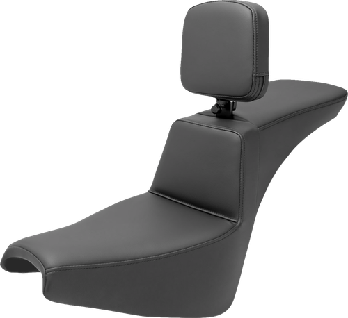 SADDLEMEN - 818-30-194BR - Tour Step-Up Seat - Rider Backrest - Plain - FXBB/FXST '18-'24