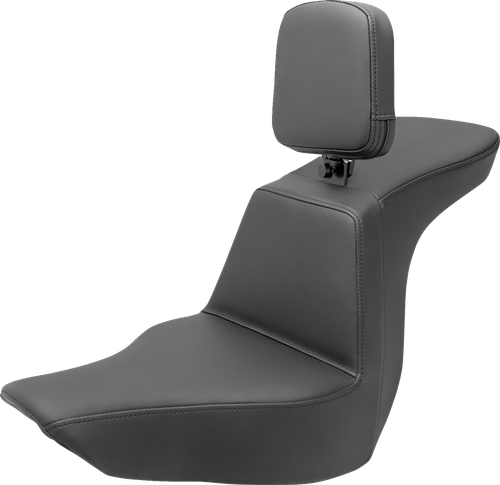 SADDLEMEN - 818-29-194BR - Tour Step-Up Seat - Rider Backrest - Plain - FLSB/FXLR '18-'24