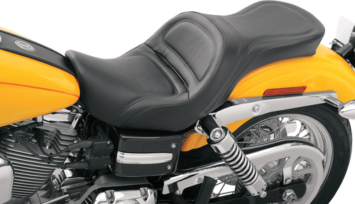 SADDLEMEN - 806-04-0291 - Seat - Explorer - Without Backrest - Stitched - Black - Dyna '06-'17
