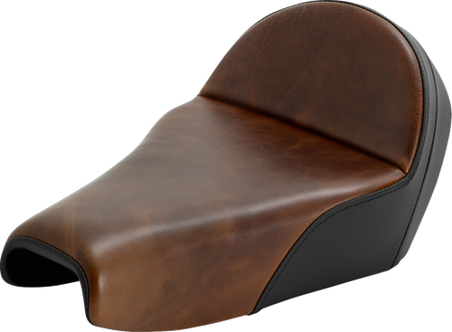 SADDLEMEN - 807-11B-0041 - Lariat Solo Seat - Distressed Leather - 3.3 Gal Tank - XL '04-'22