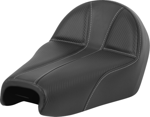 SADDLEMEN - 807-03B-0042 - Dominator Seat - Black w/ Silver Stitching - XL '04-'22