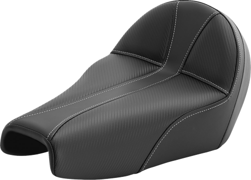 SADDLEMEN - 807-11B-0042 - Dominator Seat - Black w/ Silver Stitching - XL '04-'22