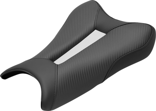 SADDLEMEN - 0810-K076 - Track Seat - Solo - Carbon Fiber - Black - ZX6R '19-'22