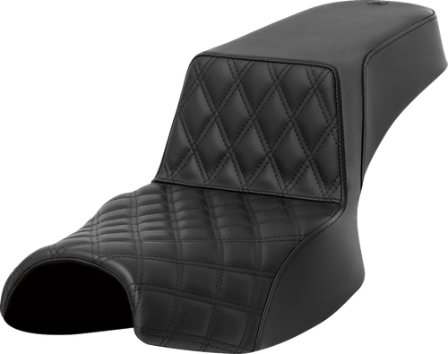 SADDLEMEN - I20-06E-172 - Step-Up Seat - Front Lattice Stitch - Extended Reach - Challenger '20-'24