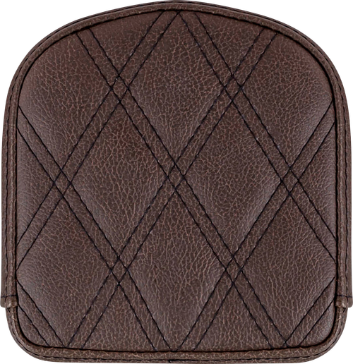 SADDLEMEN - 040845 - Sissy Bar Pad - Lattice Stitched - Brown - Universal