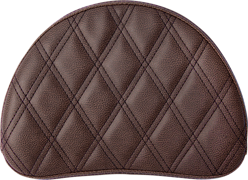 SADDLEMEN - 051345 - Sissy Bar Pad - Lattice Stitched - Brown - Universal