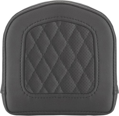 SADDLEMEN - 0408SM - Sissy Bar Pad - Lattice Stitched - Black - Universal