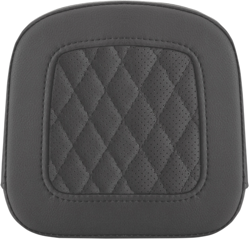 SADDLEMEN - 0407SM - Sissy Bar Pad - Lattice Stitched - Black - FL '97-'23