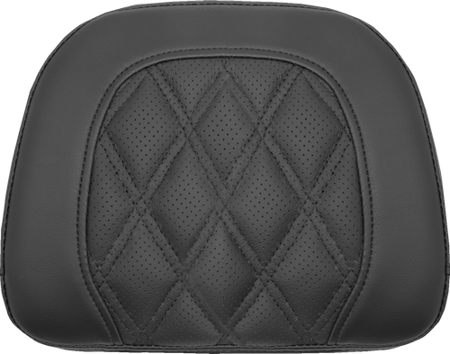 SADDLEMEN - 061144 - Roadsofa Sissy Bar Pad - Black - Lattice Stitch - Indian '14-'22