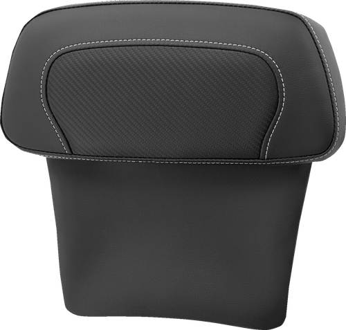 SADDLEMEN - 814-07-CPACK-CF - Chopped Tour Pak Backrest Pad - RoadSofa - Carbon Fiber Inset - FLT/FLH '14-'23