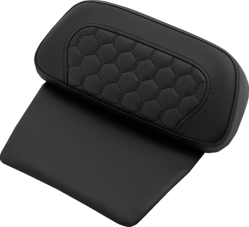 SADDLEMEN - 814-07C-19000 - Chopped Tour Pak Pad - Honeycomb - Black Stitching - FLH/FLT '14-'24