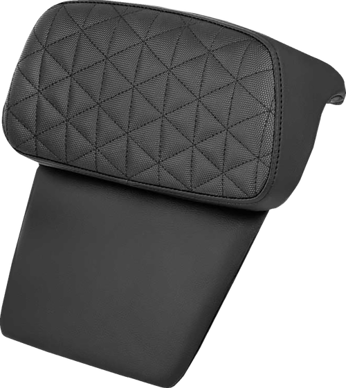 SADDLEMEN - 814-07C-21100 - Chopped Tour Pak Backrest Pad - Tri-Gripper - FLH/FLT '14-'25