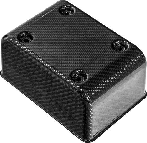 SADDLEMEN - CF-899-04-003 - Fuse Block Cover - Carbon Fiber - Gloss Black
