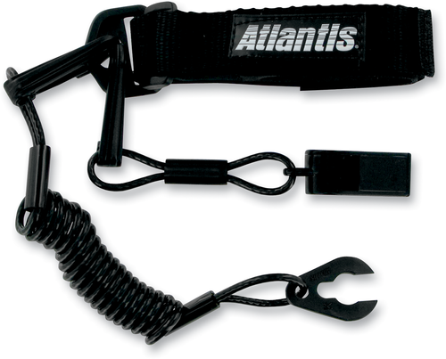 ATLANTIS - A2109PFW - Lanyard with Whistle - Kawasaki/Polaris/Wet Jet - Black