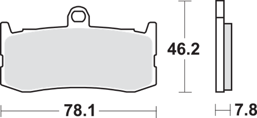 SBS - 864DC - Dual Carbon Brake Pads - Triumph