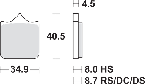 SBS - 870DC - Dual Carbon Brake Pads - BMW