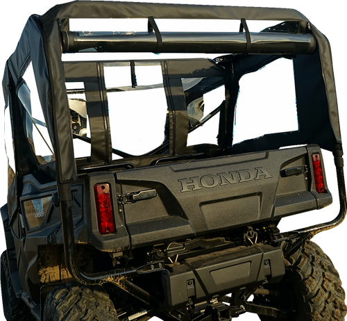SEIZMIK - 51-20983 - Soft Doors - Middle/Rear Windows - Black/Clear - Honda - Pioneer