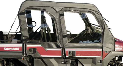 SEIZMIK - 51-20989 - Soft Upper Doors - Black/Clear - Kawasaki - Mule